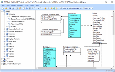 database tool modeling data modeler reverse engineering forward case screenshots tour dm